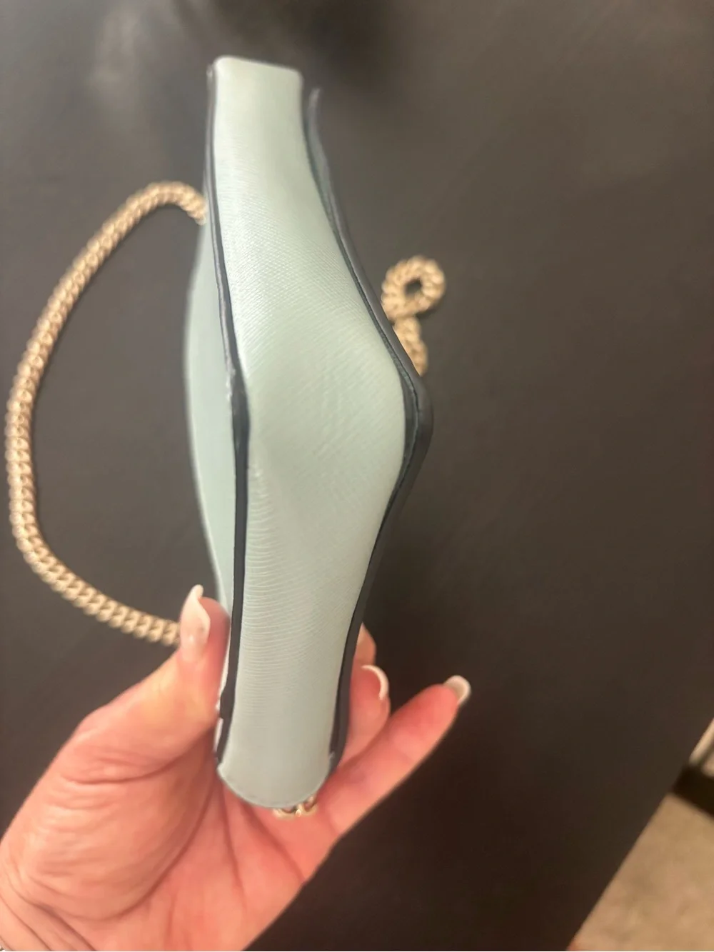 kate spade Light Blue Crossbody Bag with Gold Hardware